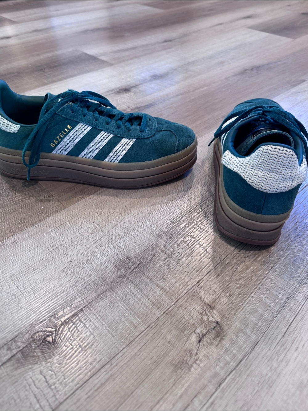 Women's Teal Suede Sneakers